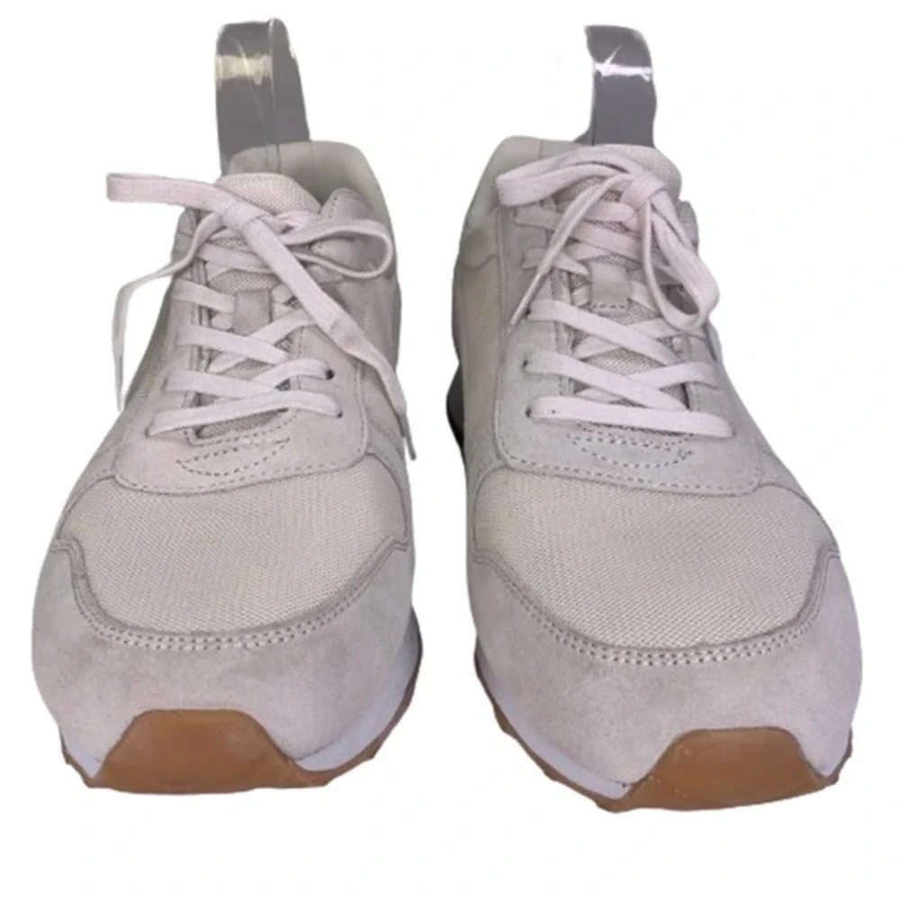J. CREW White Suede Metallic City Sneakers‎